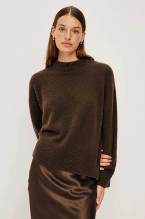 Rails Miranda Sweater in Chocolate Adjustable Fit System