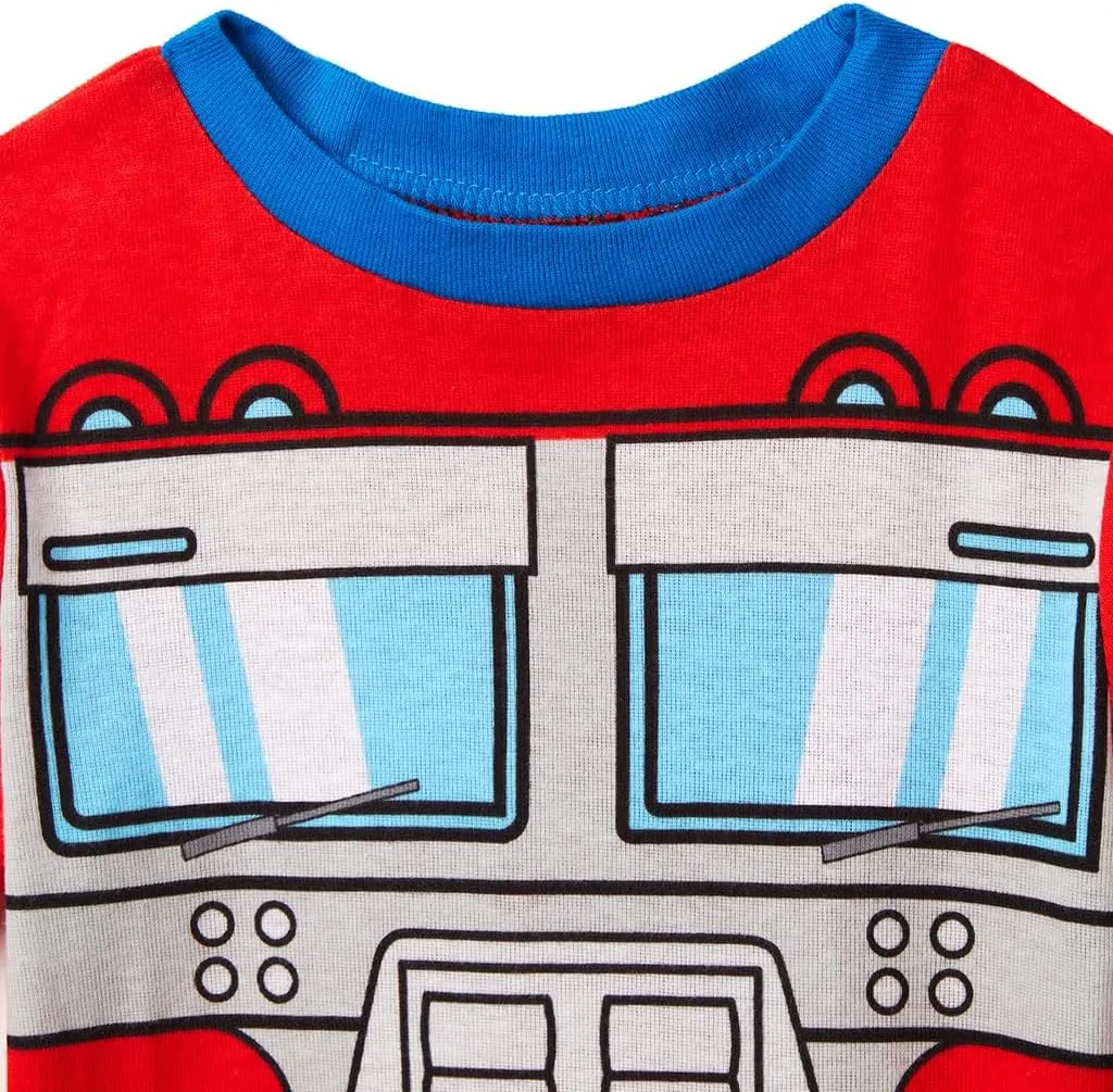 Transformers Little/Big Boy's 4 Piece Cotton Pajama Set
