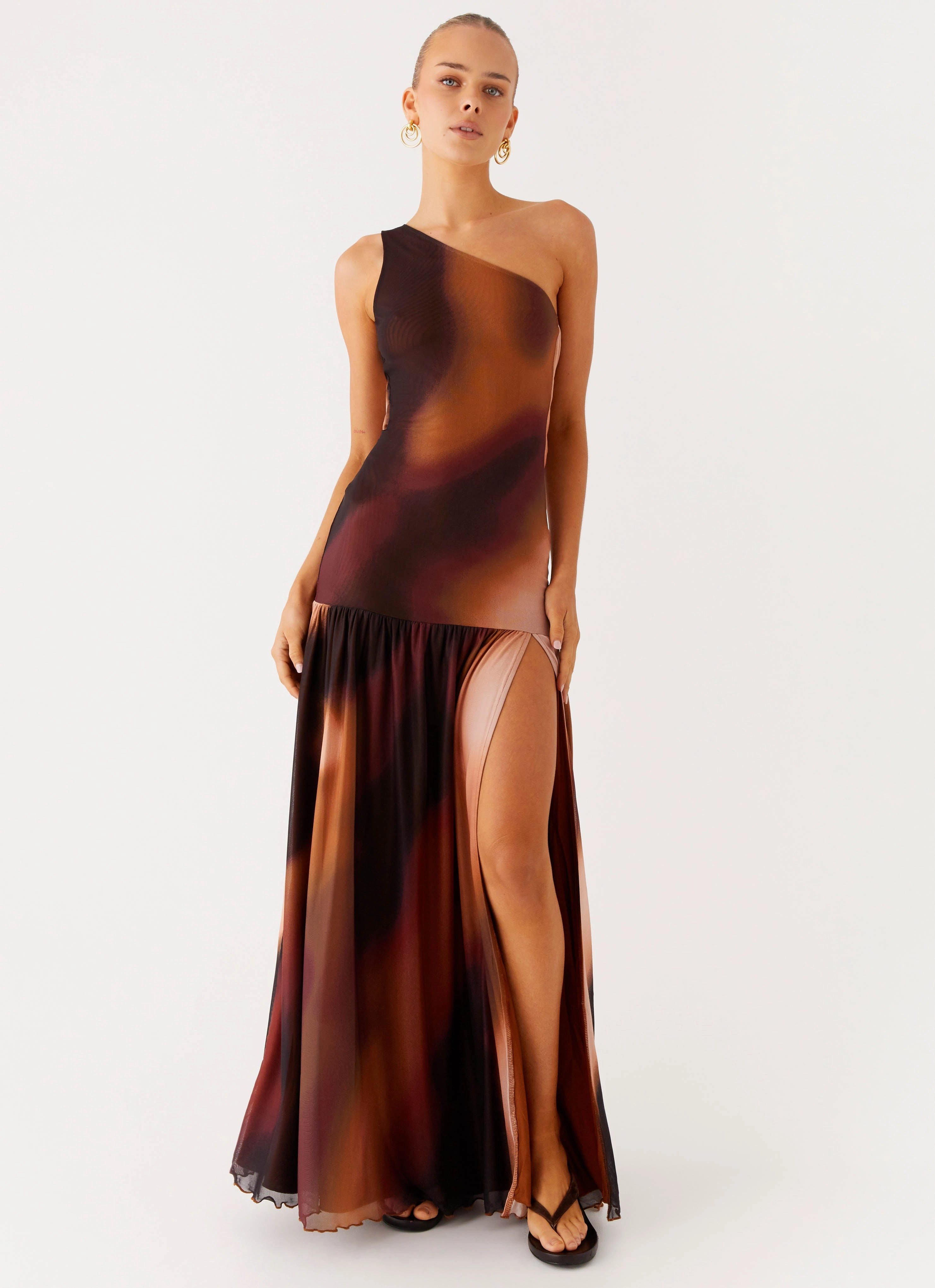 Carlina Maxi Dress - Black Gradient Fresh Stitch