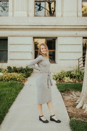 Spring-Season Daily Flex Amy Dress Heather Grey