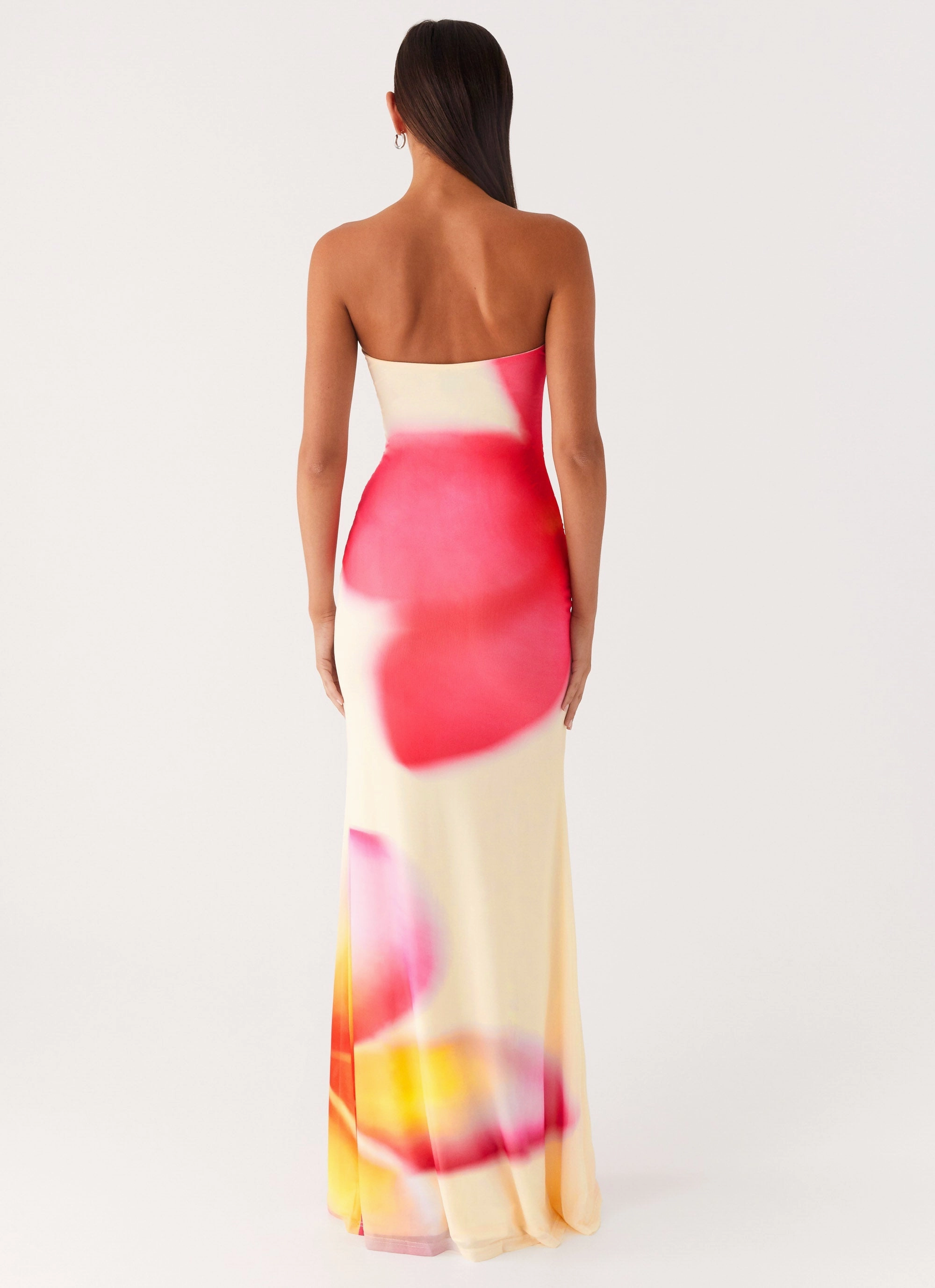Iroha Strapless Maxi Dress - Frangipani Yellow Cocktail-Party Timeless Layer