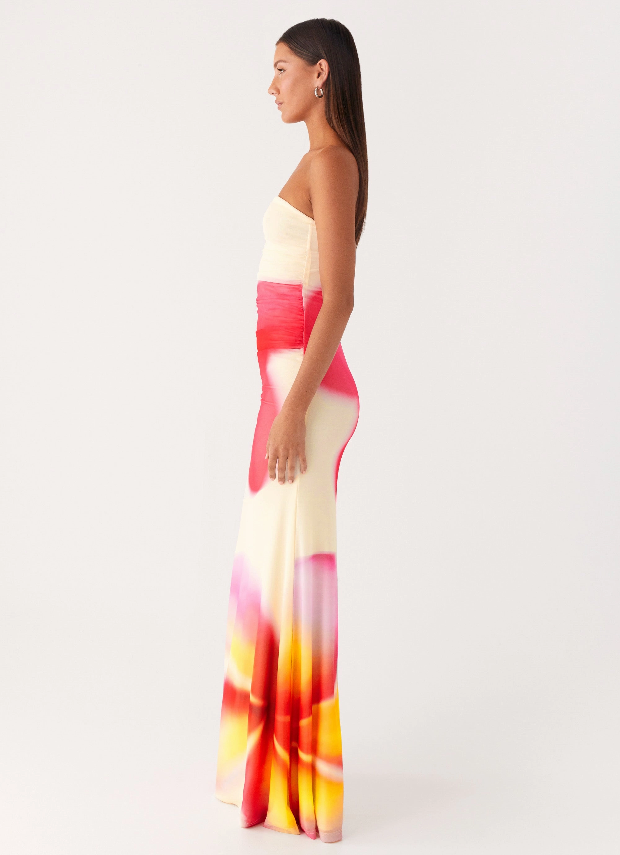 Travel Essential Iroha Strapless Maxi Dress - Frangipani Yellow