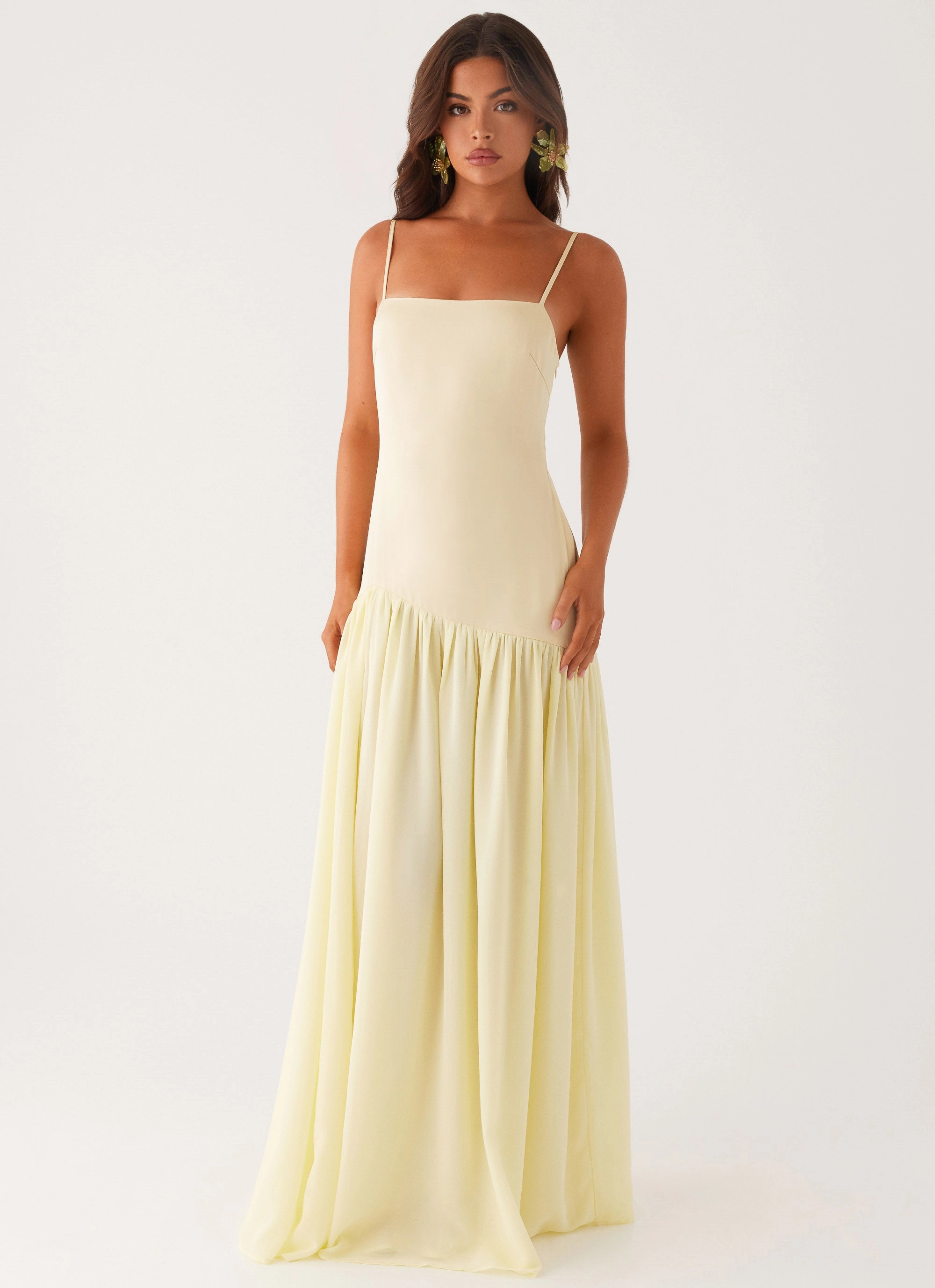 Asteria Maxi Dress - Yellow Work Vibe Organic-Fabric