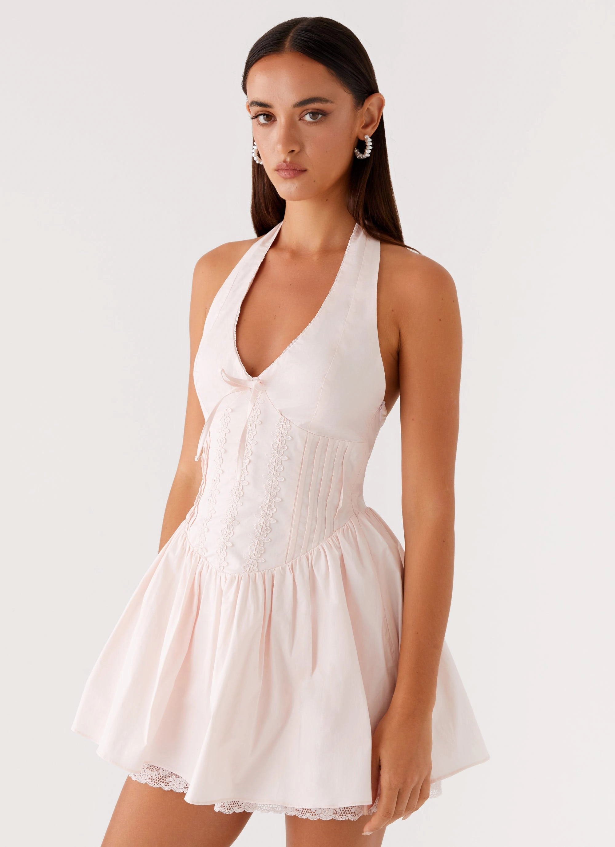 Moira Mini Dress - Pink Eye Catching