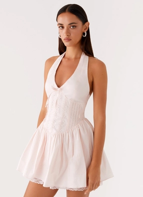 Moira Mini Dress - Pink Eye Catching