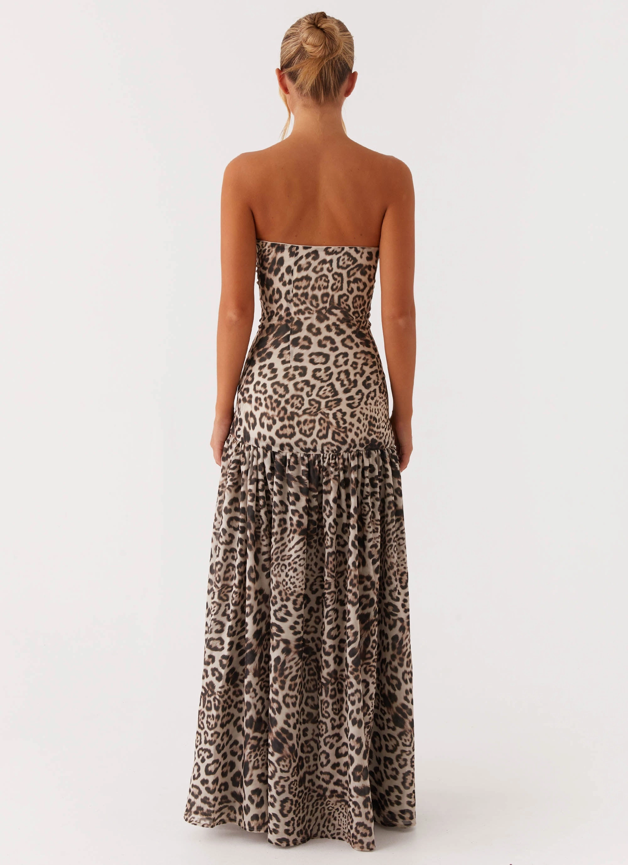 Cool Finish Eden Strapless Maxi Dress - Leopard