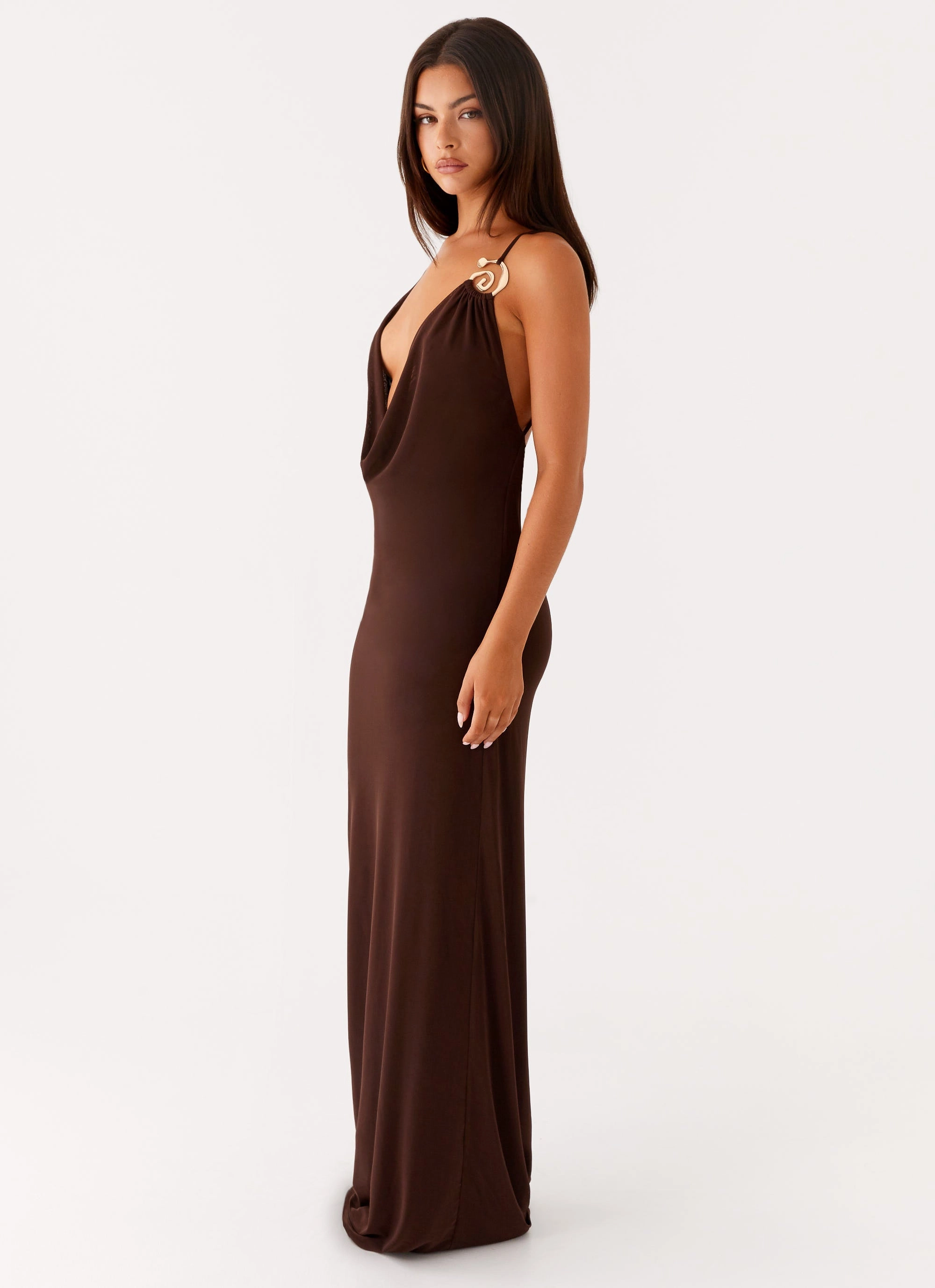 All-Occasion Look Game Player Maxi Dress - Chocolate