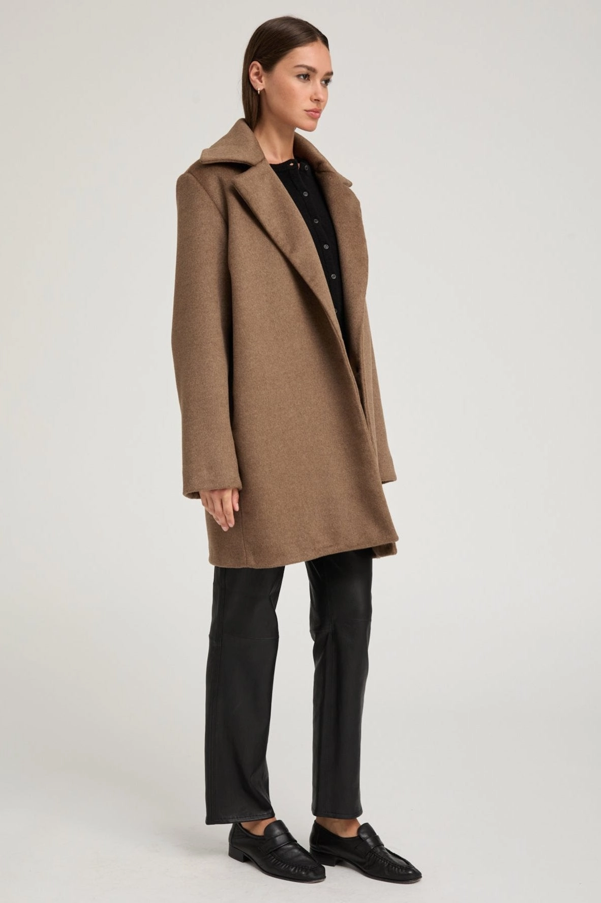 Truffle Cashmere Short Classic Coat SiliconeGrip Urban Outdoor Look