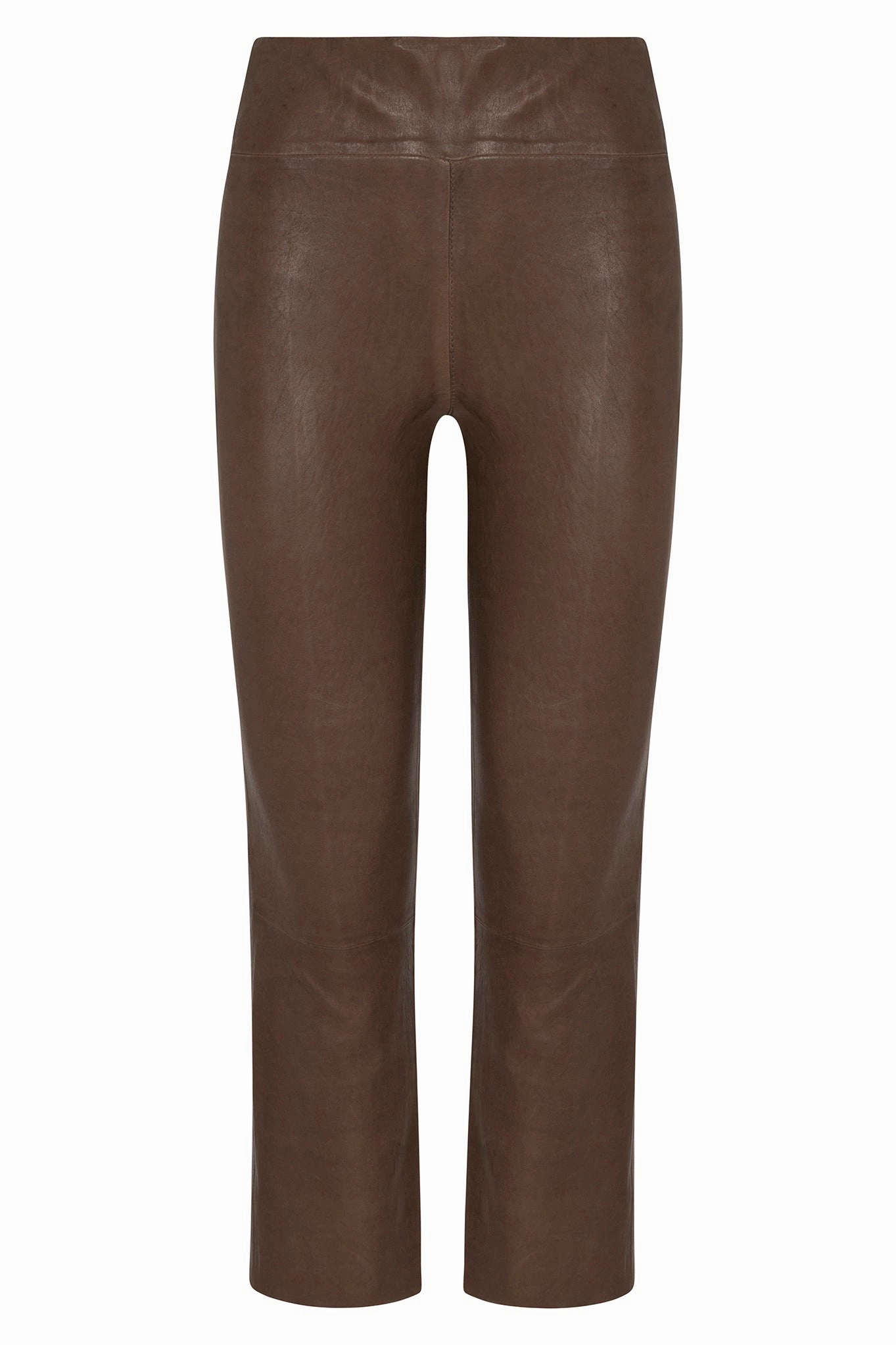 Truffle Leather Crop Flare Soft Touch Travel Enthusiast Max Comfort