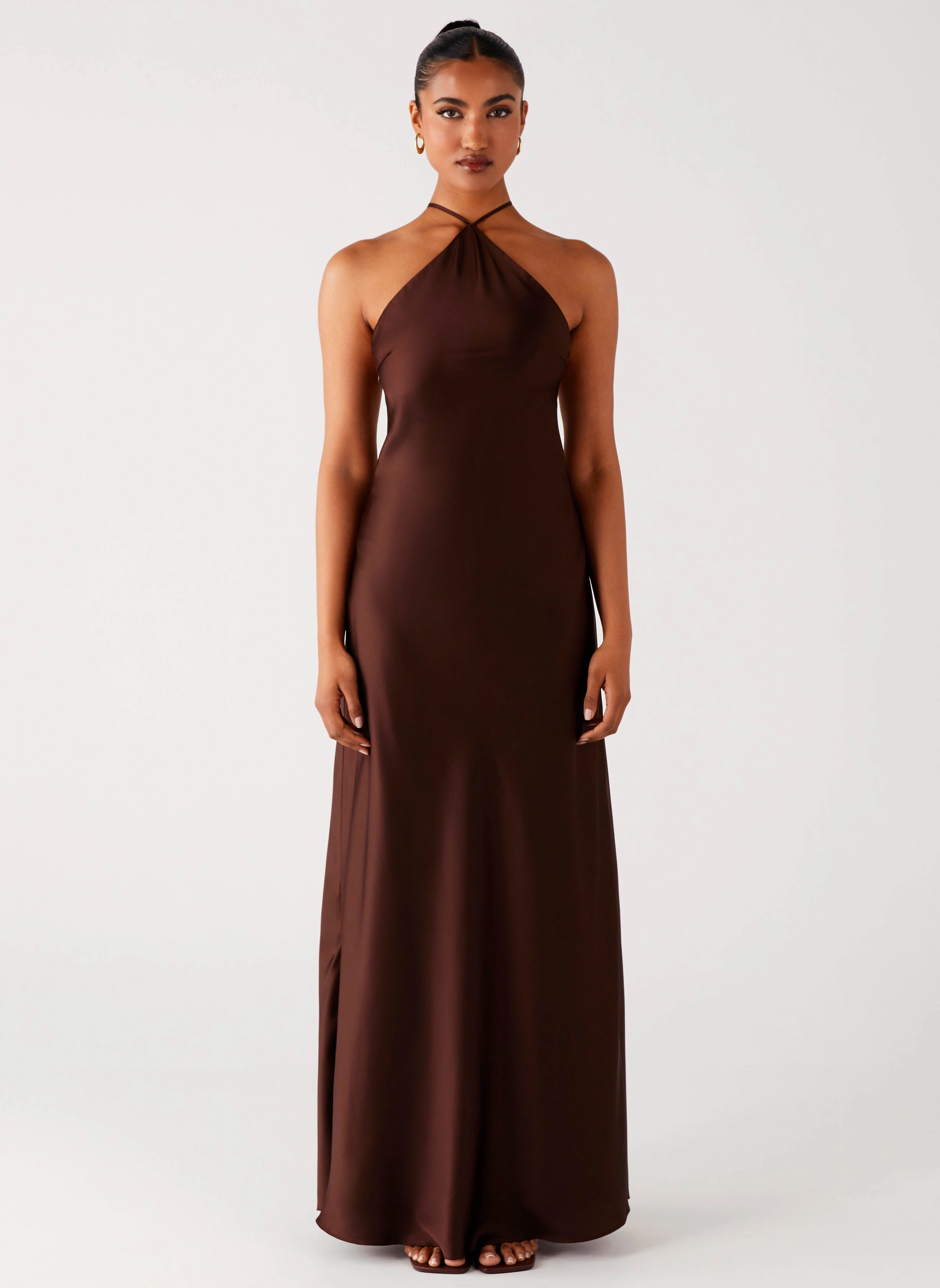 Tulama Maxi Dress - Chocolate Lightweight-Comfort