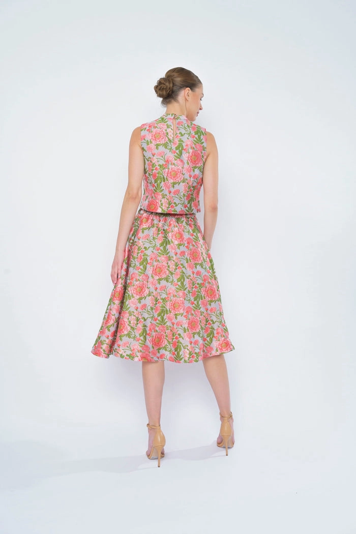 urban scene Tulip Skirt in Peach Begonia