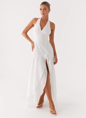 Turu Maxi Dress - White Urban Touch Neutral Base