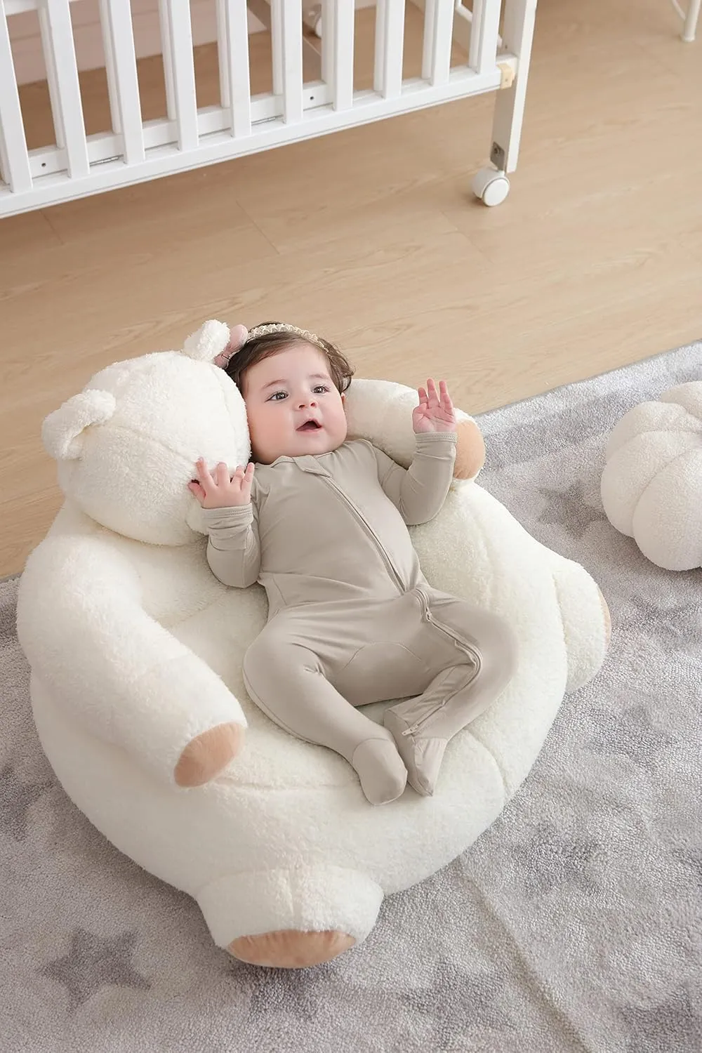 TWINOR Baby Footed Pajamas with Mittens, Soft Bamboo Viscose One-Piece Romper for Newborn Infant 2-Pack
