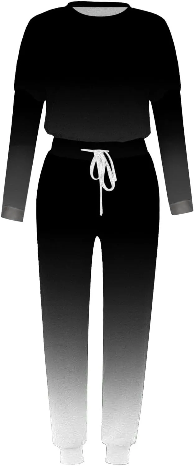 Two Piece Sets for Women Top Pants Sets Long Sleeve Wear Sports Suit Spring Fall Matching Sweatsuit Womens