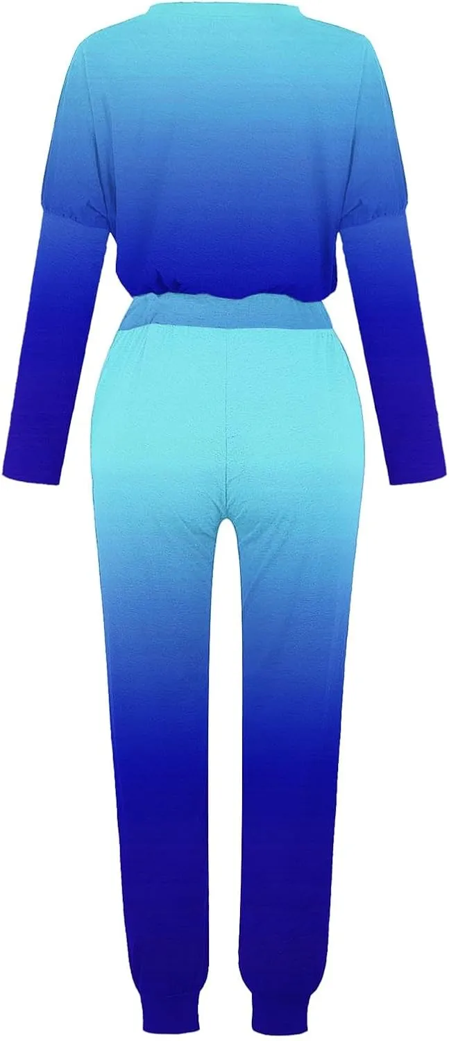 Two Piece Sets for Women Top Pants Sets Long Sleeve Wear Sports Suit Spring Fall Matching Sweatsuit Womens