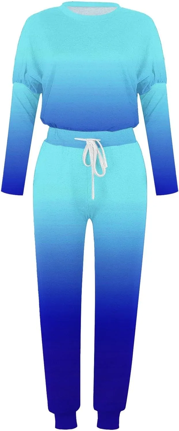 Two Piece Sets for Women Top Pants Sets Long Sleeve Wear Sports Suit Spring Fall Matching Sweatsuit Womens