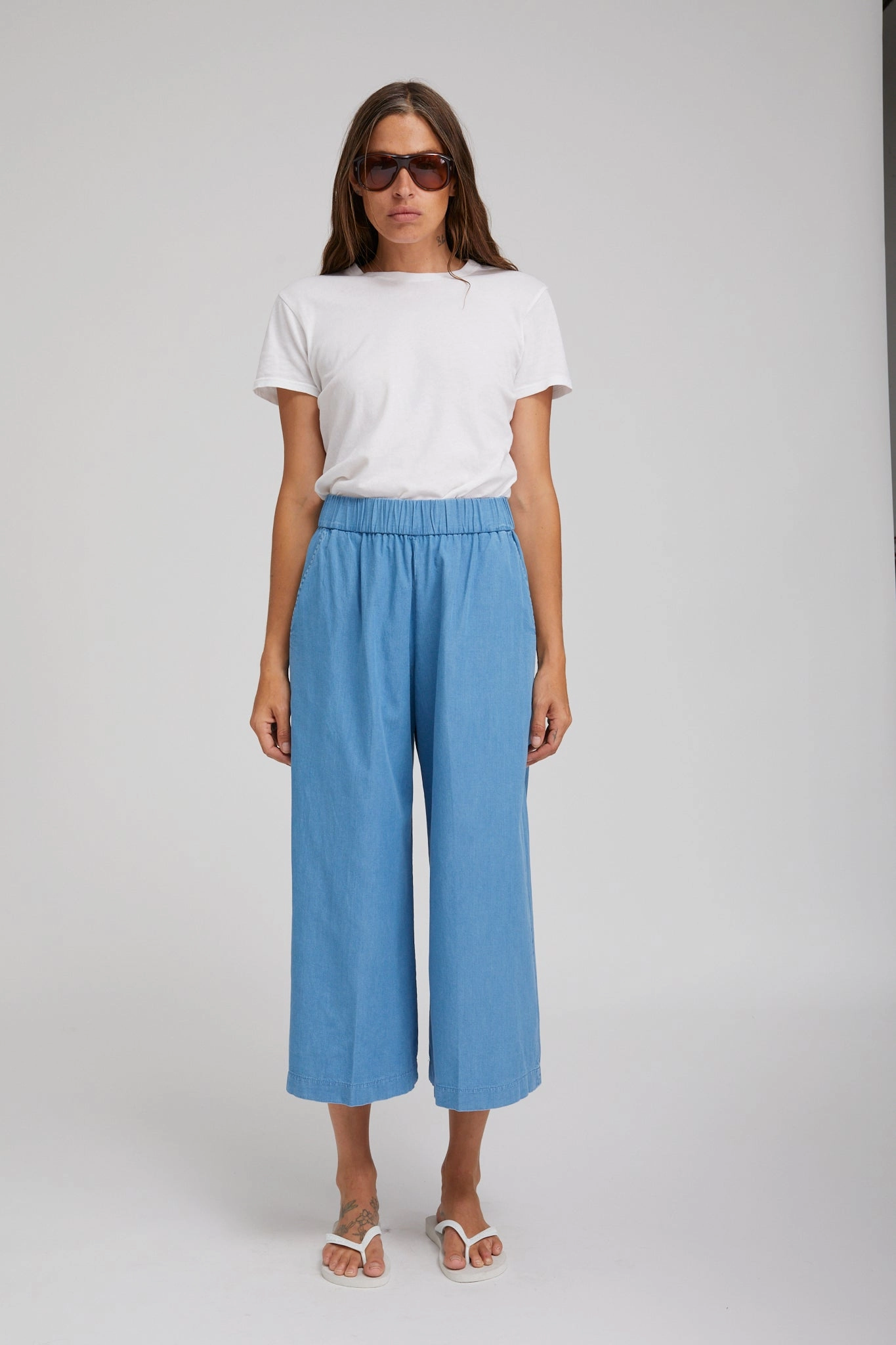 Core Flex Chambray Culotte