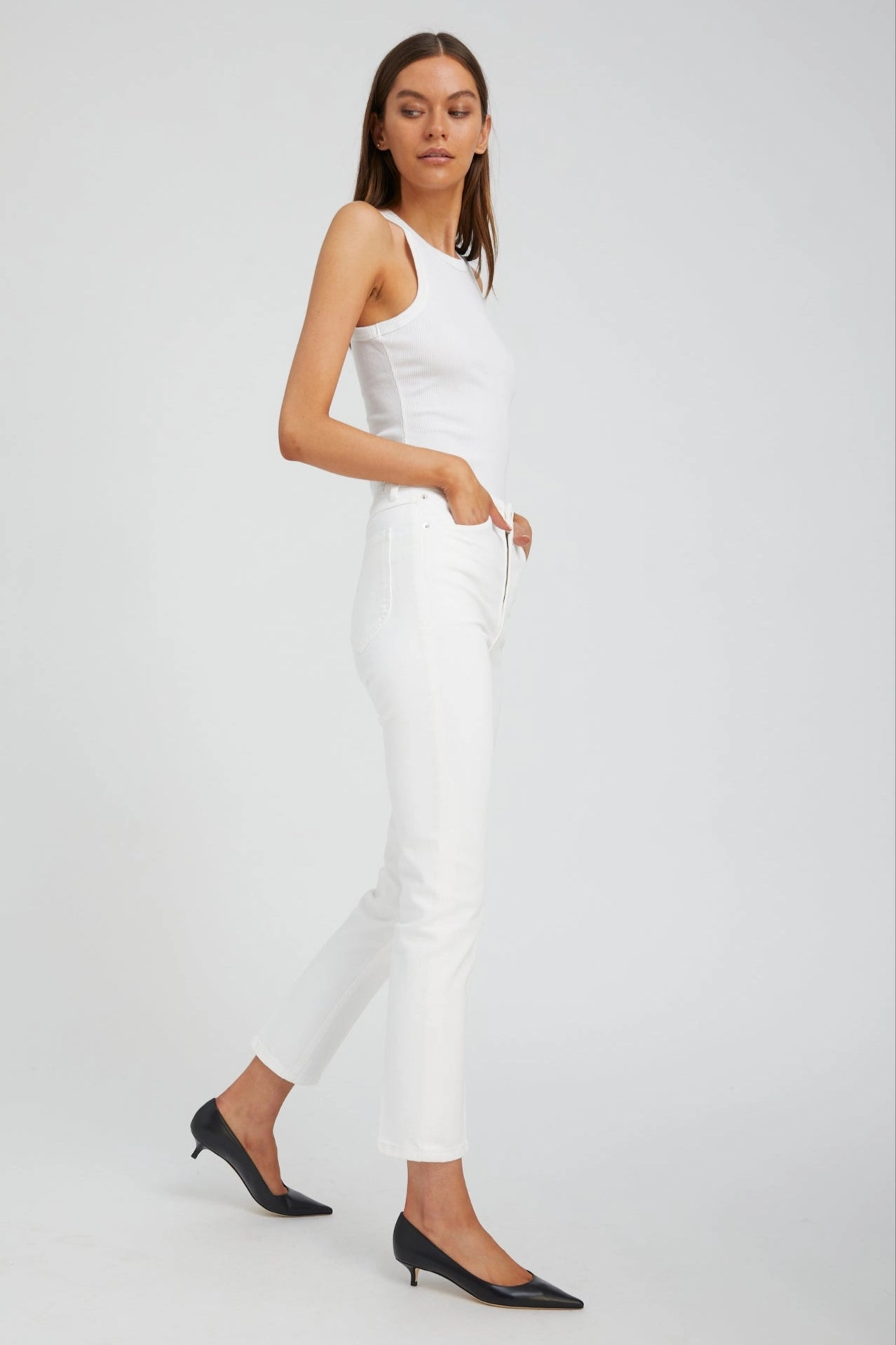 Light wash Billie Skinny Straight Leg Denim