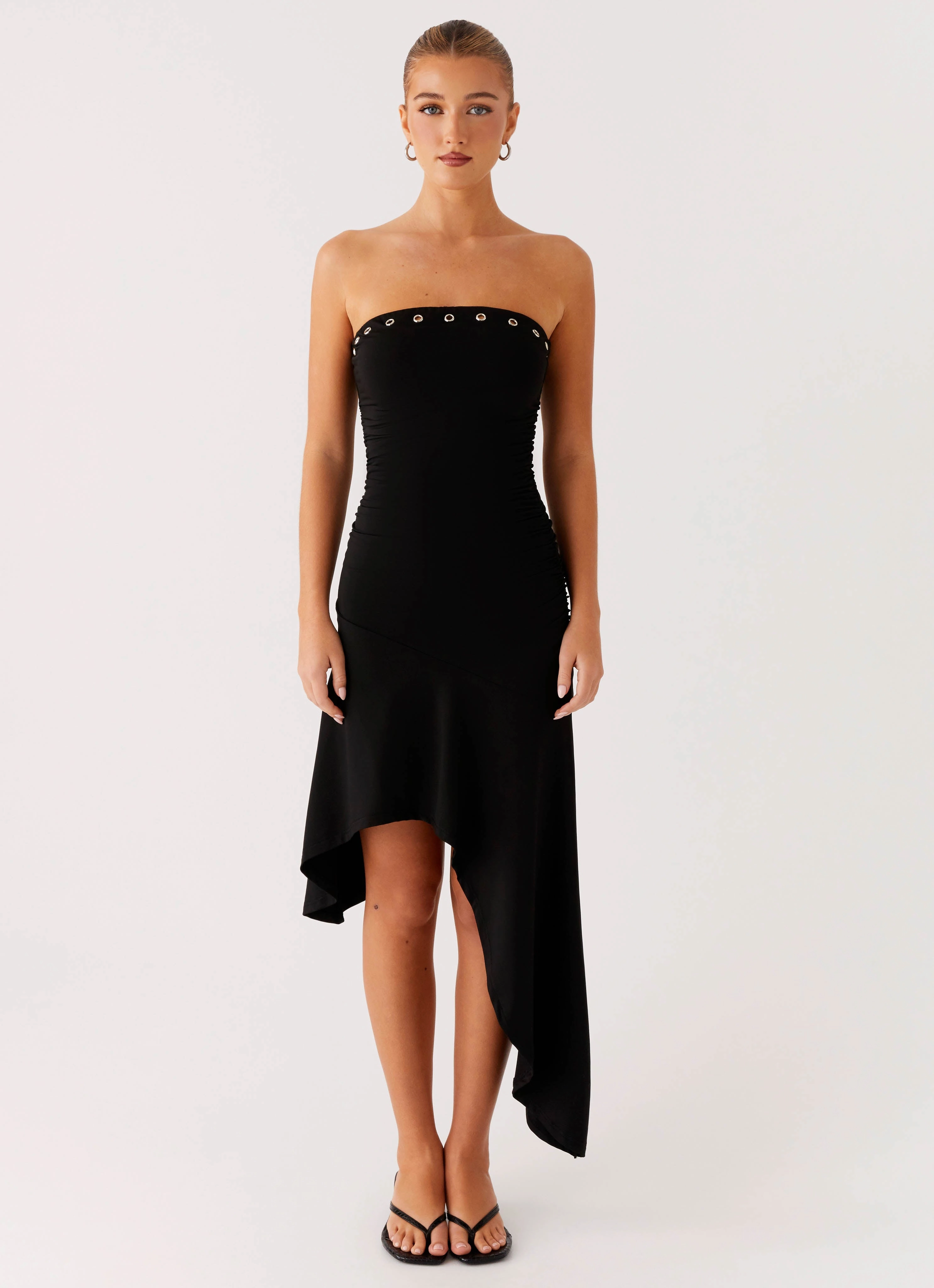 Unapologetic Midi Dress - Black Workwear Comfort