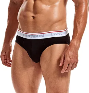 Underwear Men Mens Boxer Briefs Breathable Cotton Underwear for Men A