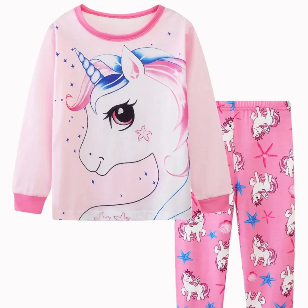 Unicorn Long Sleeve Pajama Set