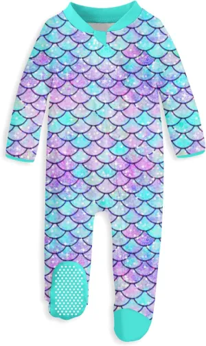 UNIFACO Baby Girls Boys Footed Pajamas One-Piece Sleeper Snug Fit Sleep and Play Zip Front Footie Romper 0-12 Month