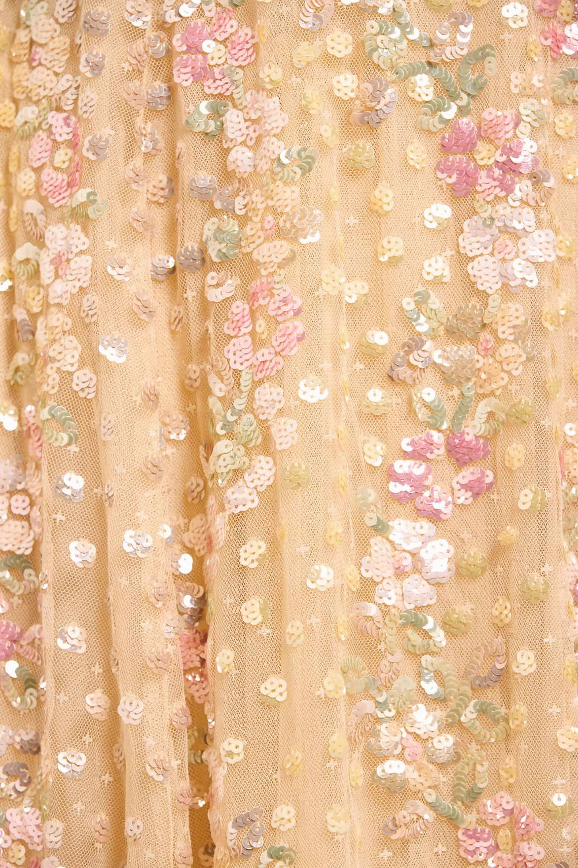 Light Soft Confetti Scoop Neck Ballerina Dress