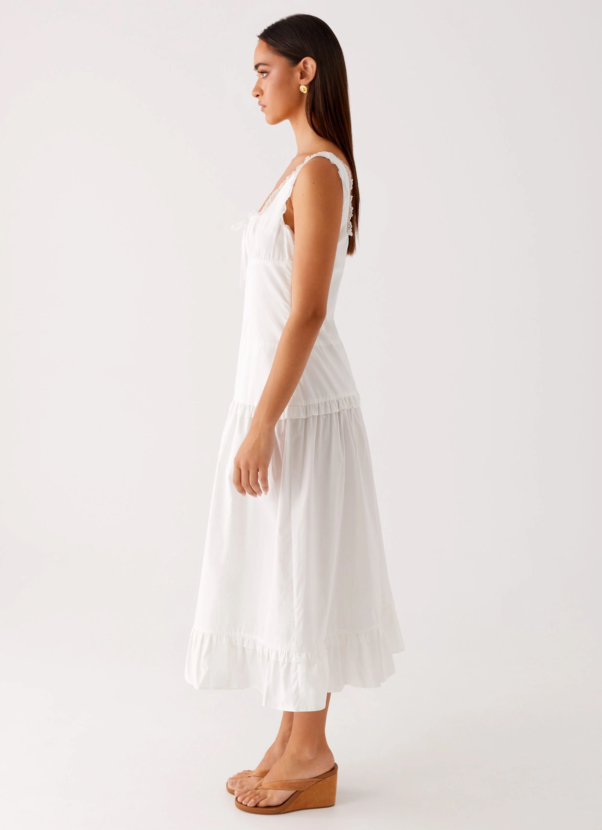 Body Confidence Relax Line Quinn Midi Dress - White