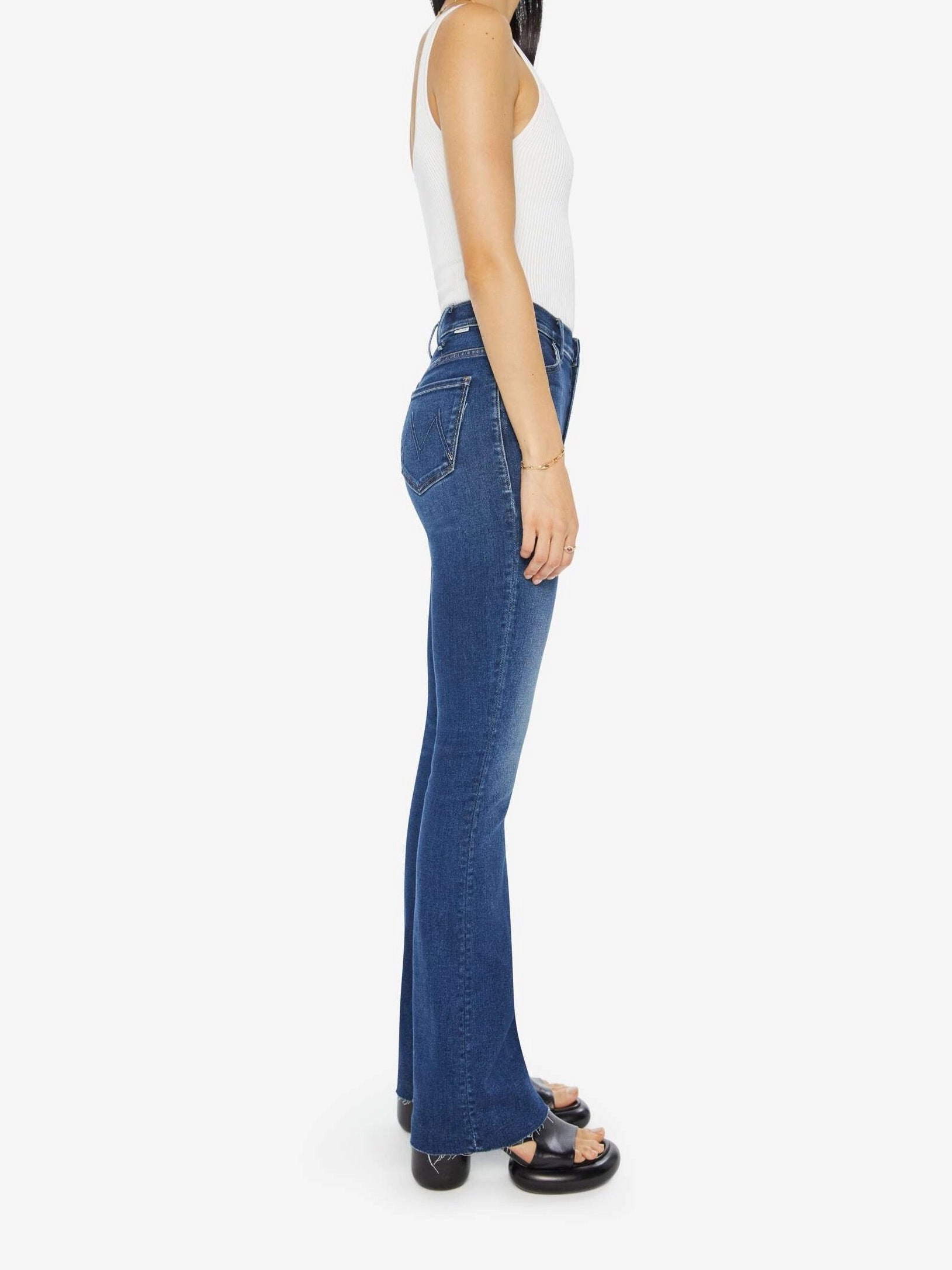 Stylish Sunny Vibes Comfy Touch Hustler Heel Fray in Yakkity Yak