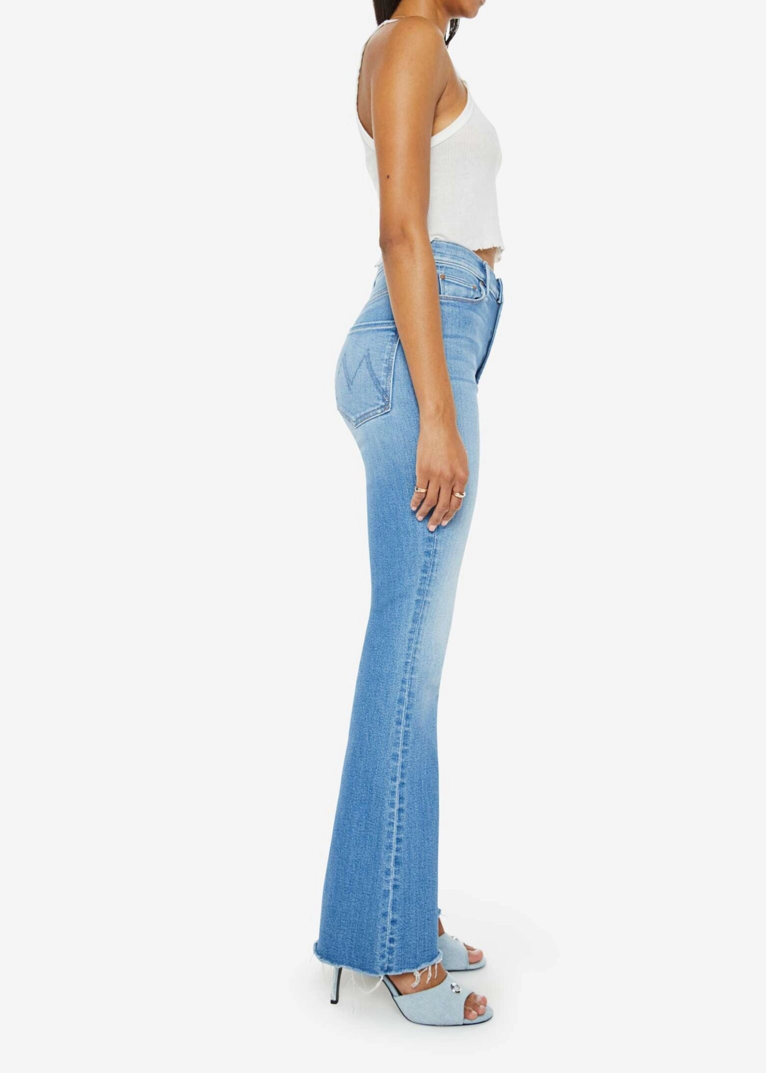 Double Stitched Seams Movement Friendly High Waisted Weekender Fray in Read Between the Lines