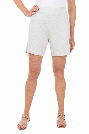 Pull-On Cotton Slub-Knit Short EasyCare Material VentilatedArmholes