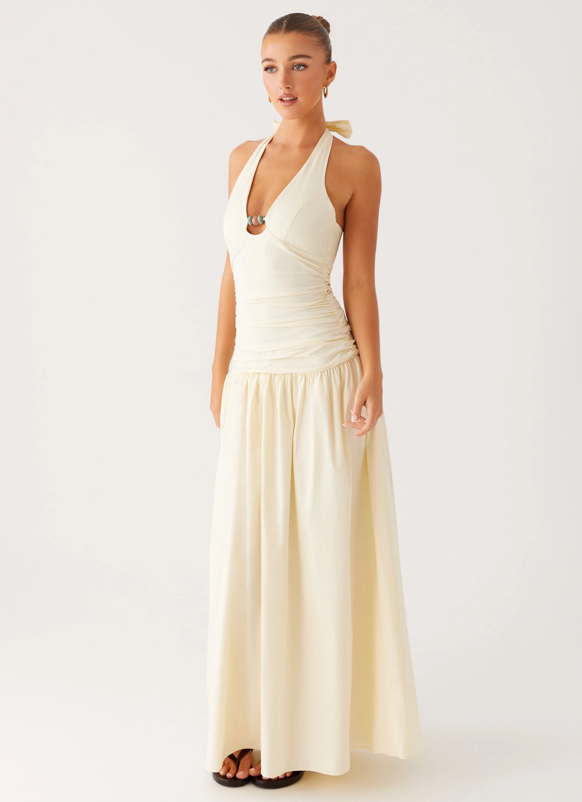 Val Maxi Dress - Lemon Chilly Weather Wear