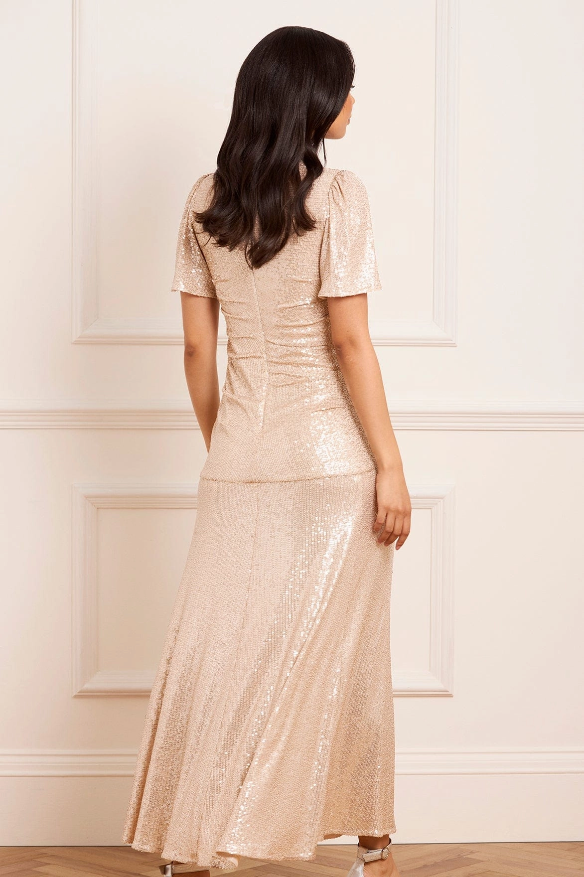 Valentina Round Neck Gown Color Pop
