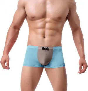 Valentines Day Gifts Men's Underwear Mesh Breathable Trunk Low Rise Cool Boxers No Fly Breathable Underpant Trunks
