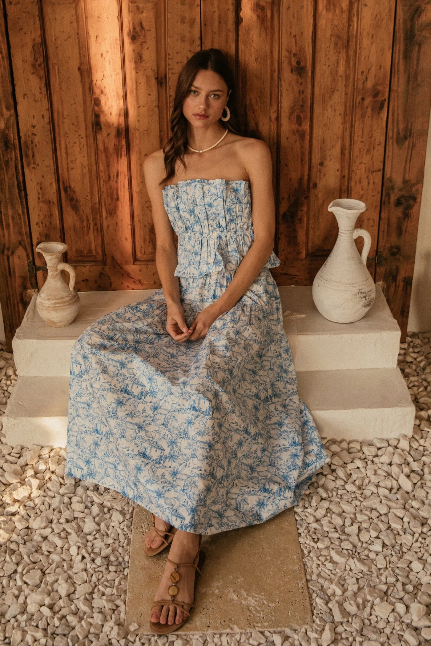 VALERIE PRINTED MAXI SKIRT Gentle Flow Tailored Cut