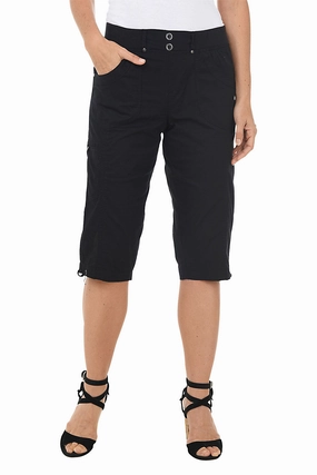 Valerie Pull-On Grommet Capri Pant Durable Wear