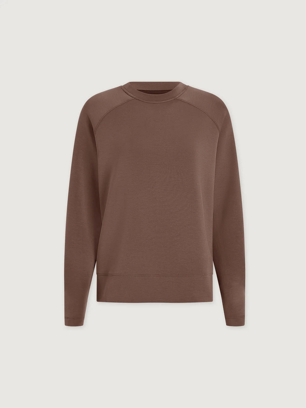 Varley Zosia Crew-Neck Sweat in Coffee Quartz ReinforcedShoulderConstruction