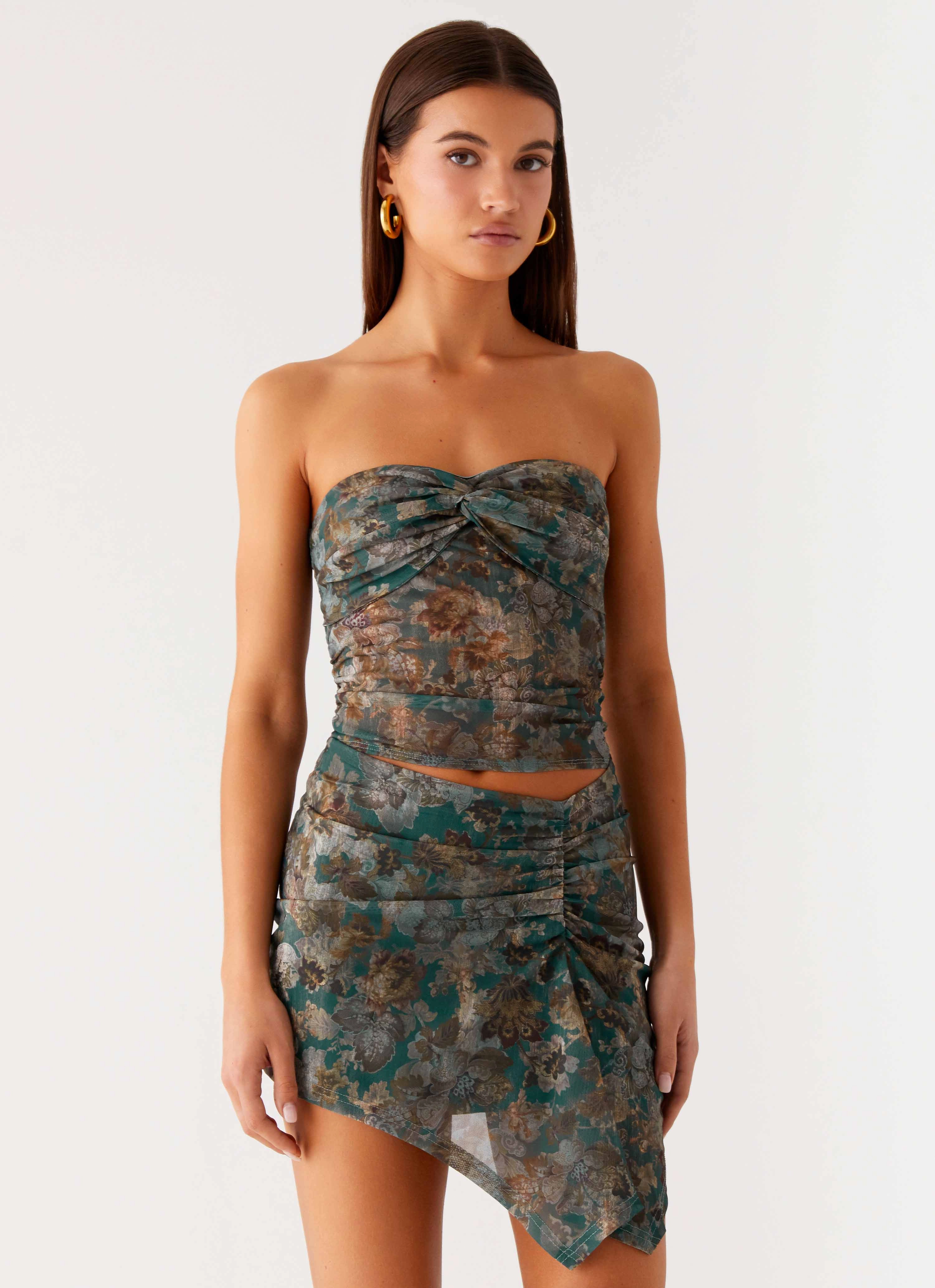 Brunch Fit Vayda Mini Dress - Vintage Blossom