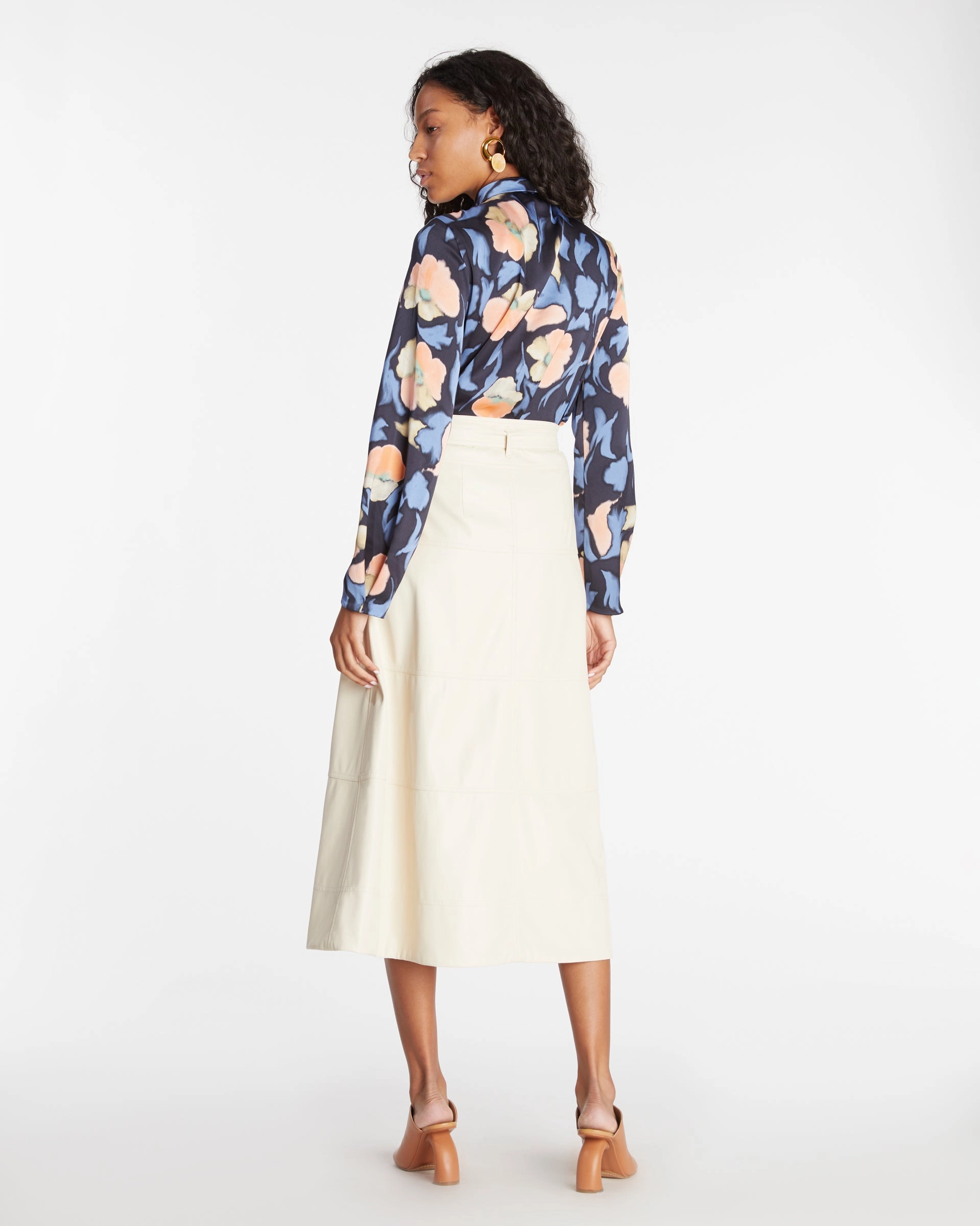 Vegan Leather Hudson Skirt Modern Utility Quick Conversion Hem