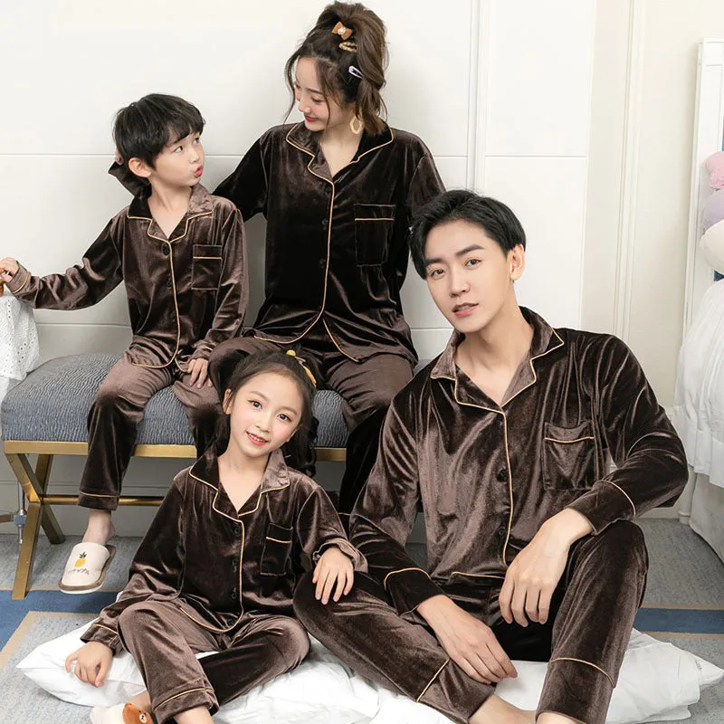 Velvet Family Pajamas Set