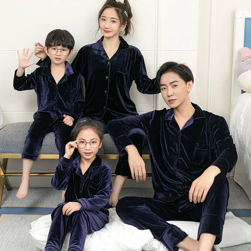 Velvet Family Pajamas Set