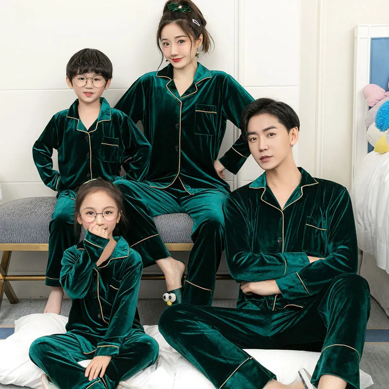 Velvet Family Pajamas Set