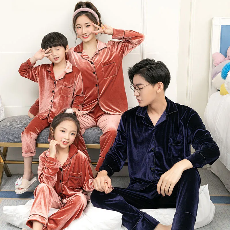 Velvet Family Pajamas Set