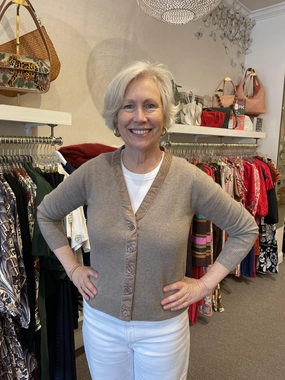 Velvet Little Cardigan Conway LowMaintenanceMaterial