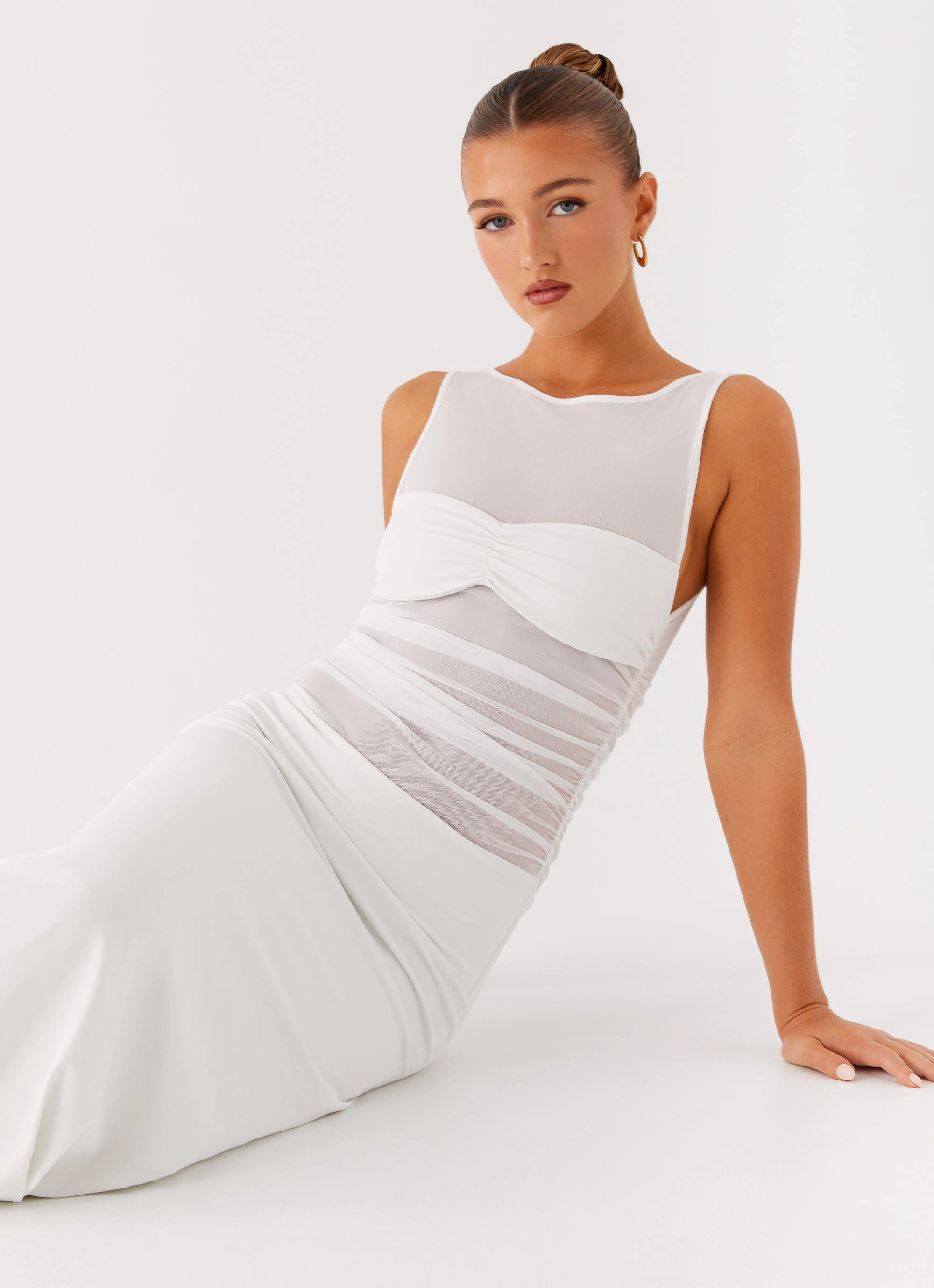 Wesley Maxi Dress - Ivory Work Pairing
