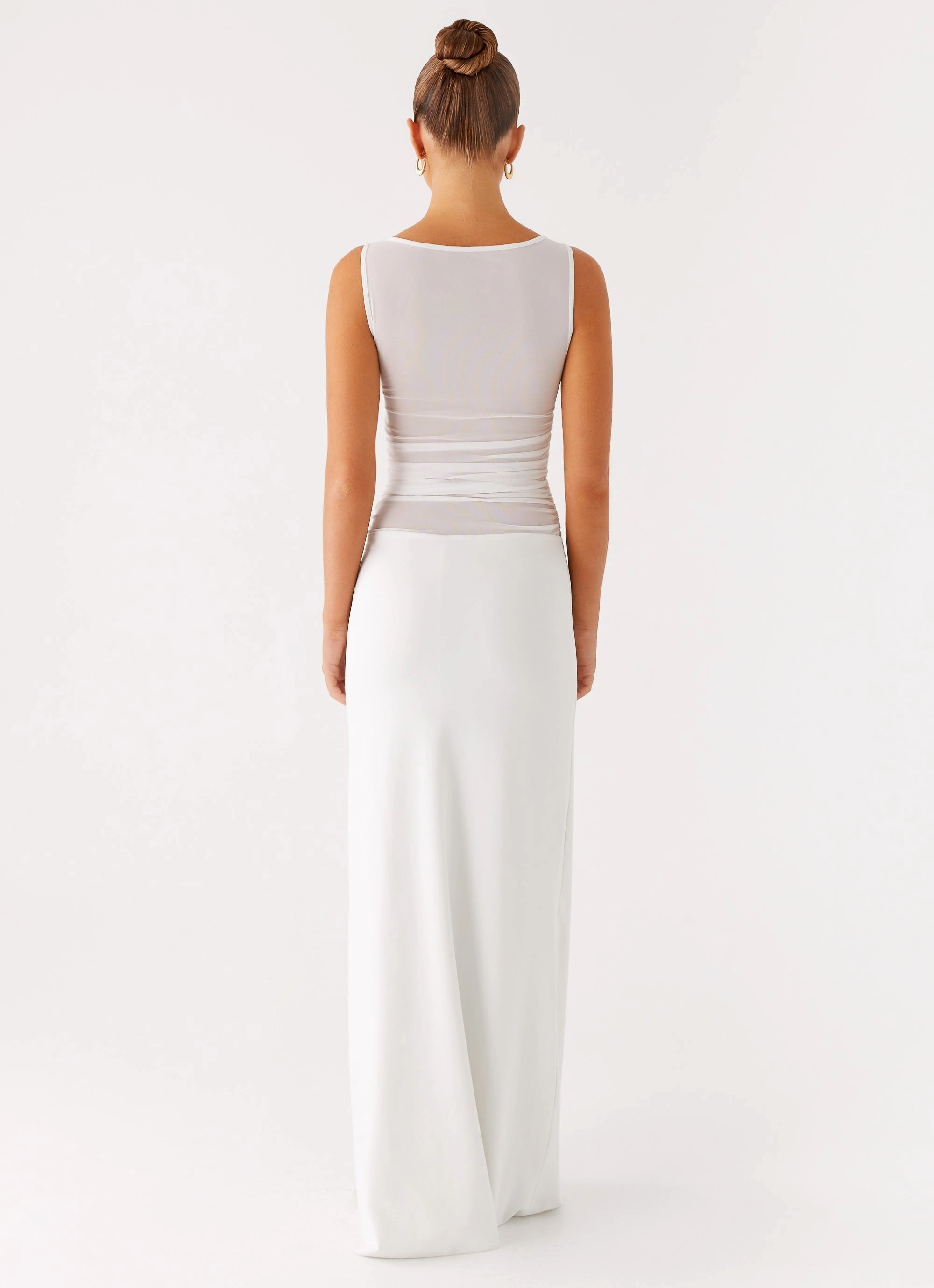 Wesley Maxi Dress - Ivory Chill Wear Modest Light