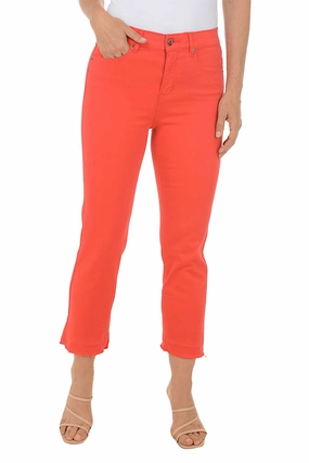 Distressed Hem Denim Ankle Pant Adaptable Design
