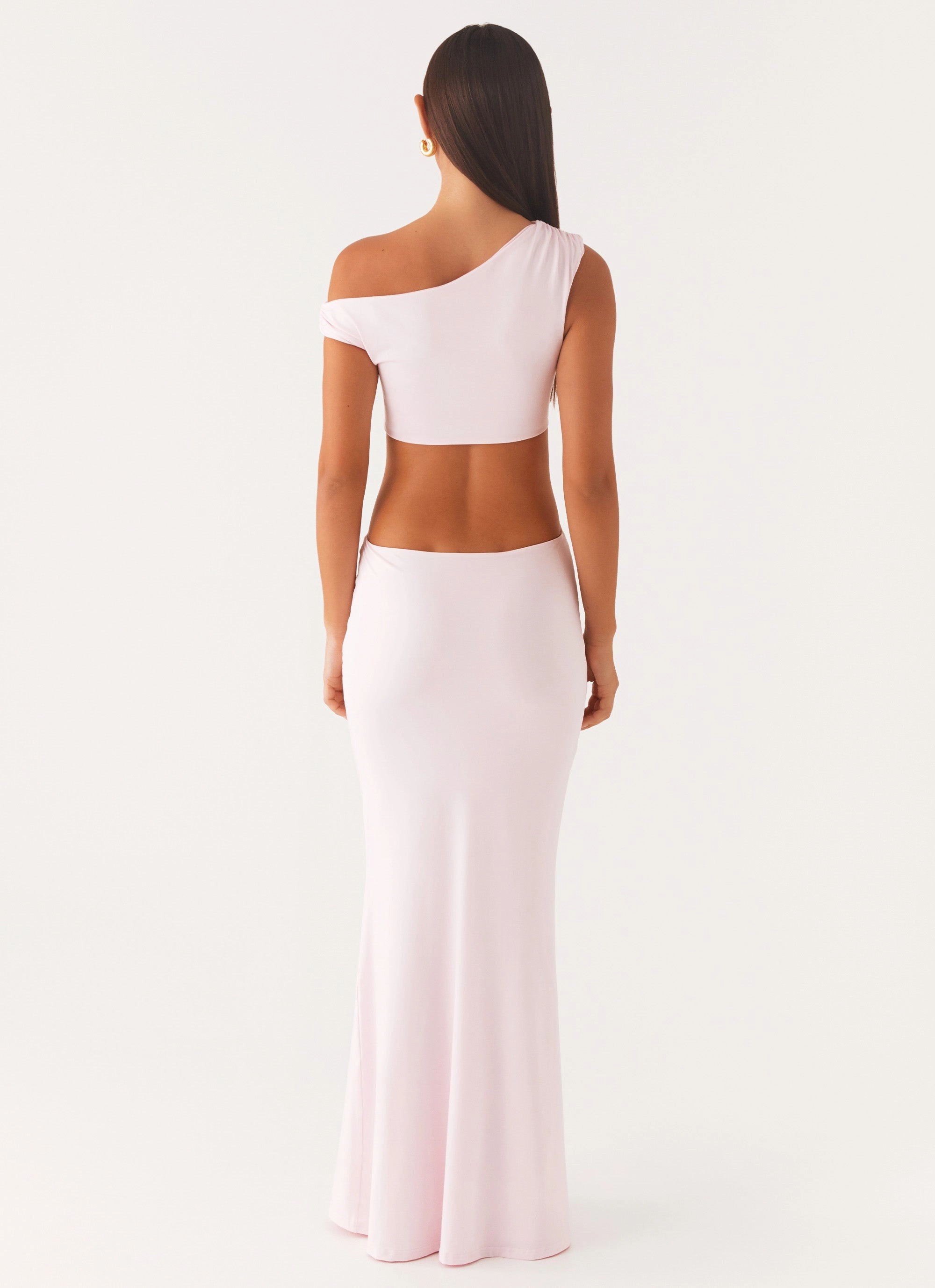 Chilly Weather Wear Birthday-Celebration Veronica Maxi Dress - Pink