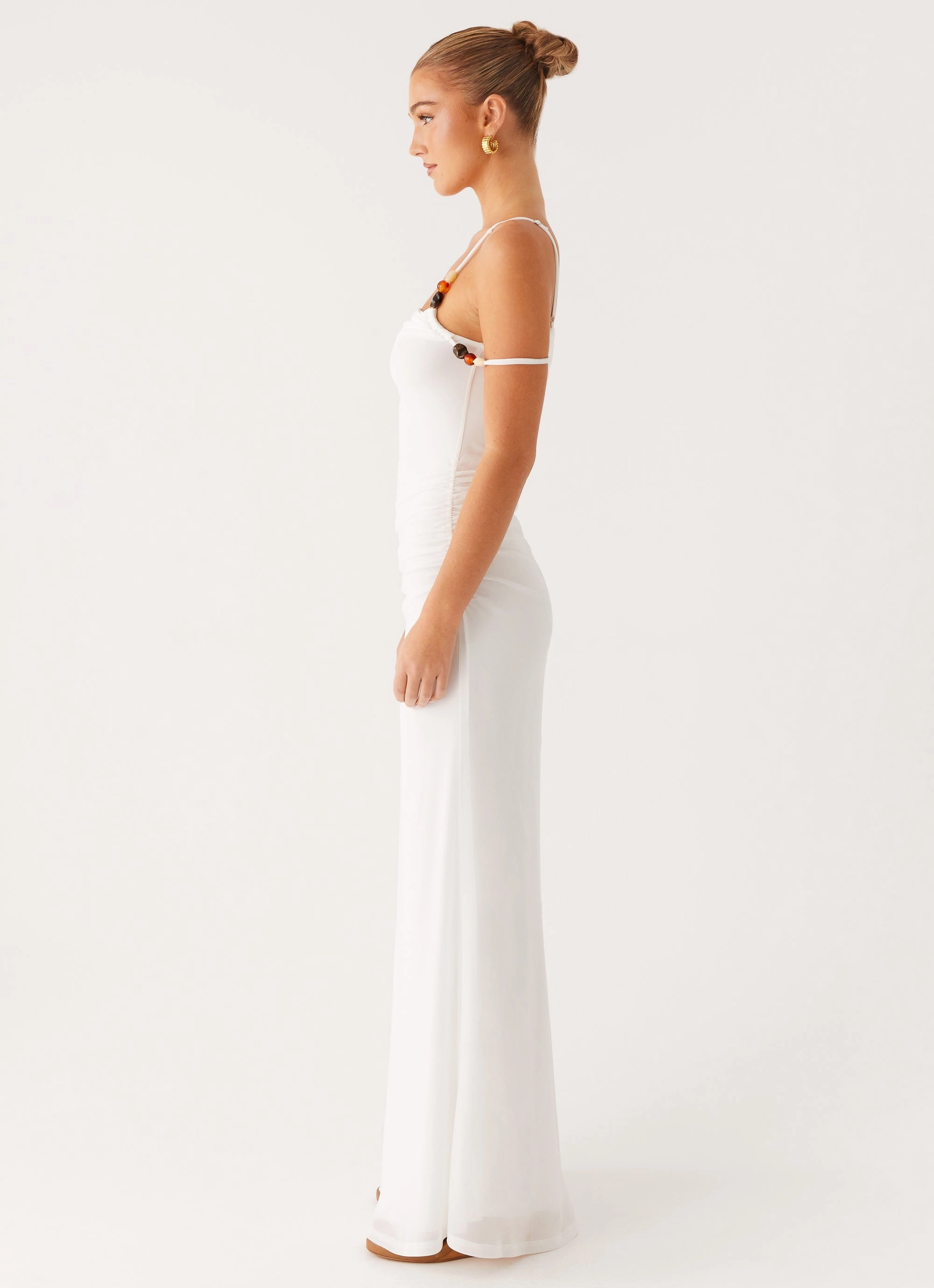 Polished Cut Inner Glow Conquer Maxi Dress - Off White