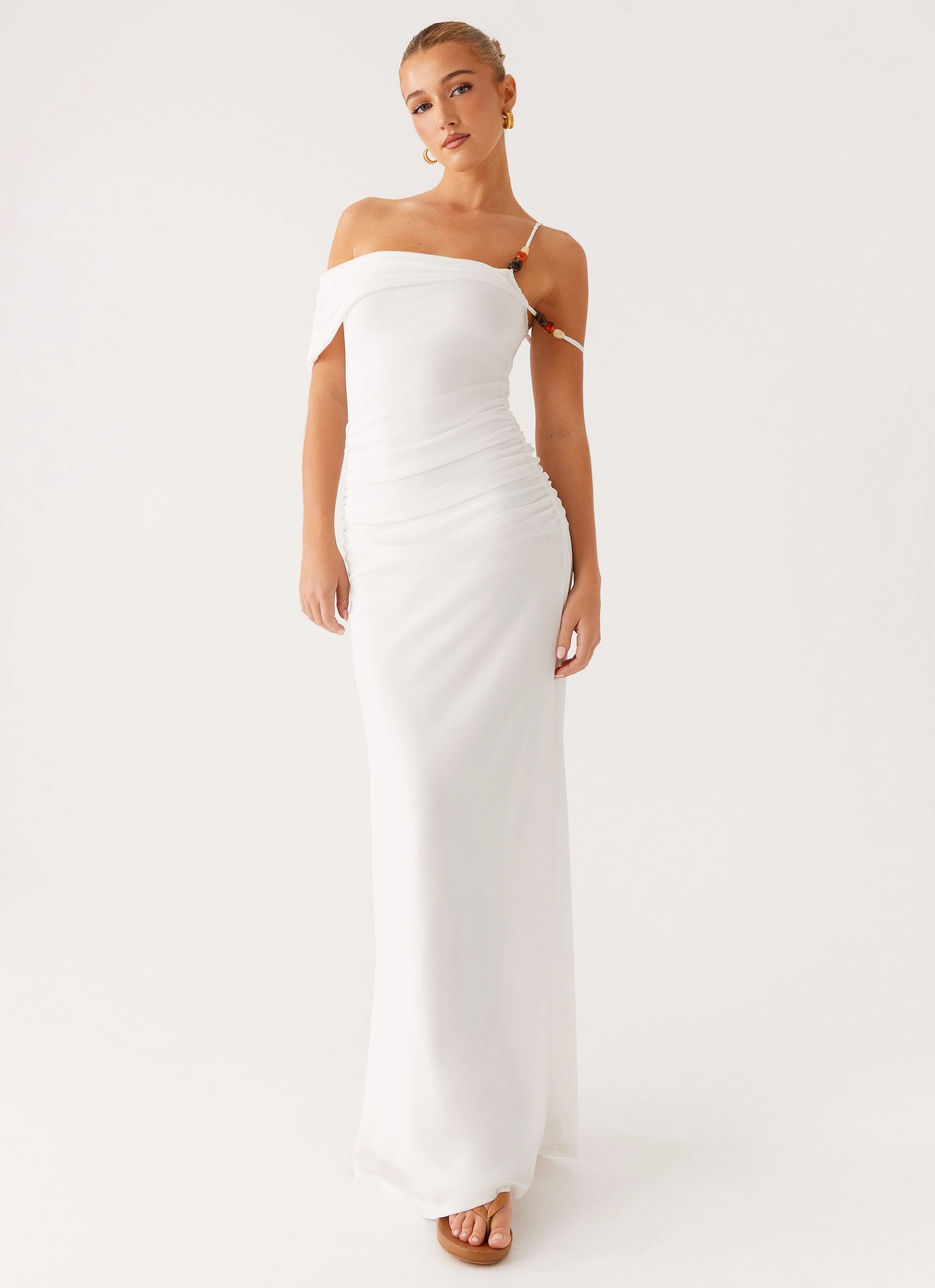 Conquer Maxi Dress - Off White Soft Hue